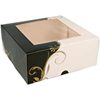 Los mejores  - García de Pou 204.69 Cajas Pastelería con Ventana 275 G-M2- 18 x 18 x 7-5 cm- Set de 50- Blanco